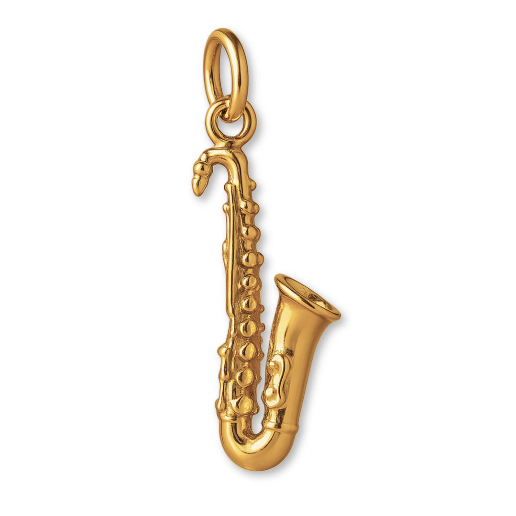 9ct Yellow Gold - Tenor Saxophone Charm