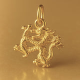 9ct Yellow Gold - Oriental Dragon Charm