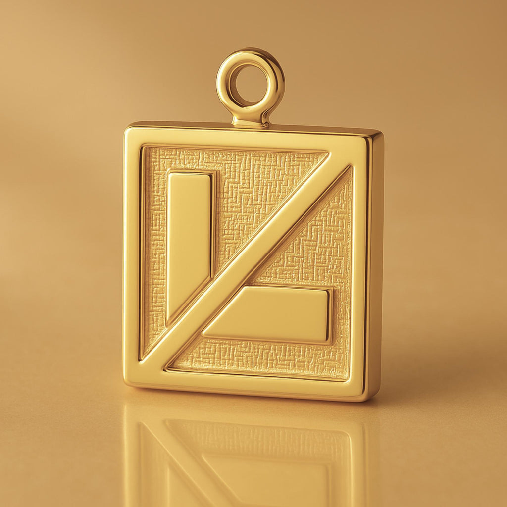 9ct Yellow Gold - Lost L Plate Charm