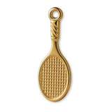 9ct Yellow Gold - Mini Squash Racket Charm