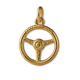 9ct Yellow Gold - Classic Car Steering Wheel Charm