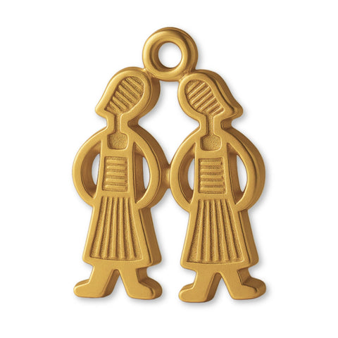 9ct Yellow Gold - Twin Sisters Charm