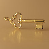 9ct Yellow Gold - Clover Key Charm