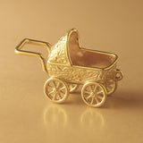 18ct Yellow Gold - Victorian Pram Charm