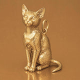 18ct Yellow Gold - Lykoi Cat Charm