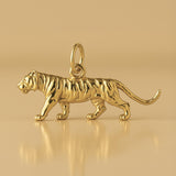 18ct Yellow Gold - Siberian Tiger Charm