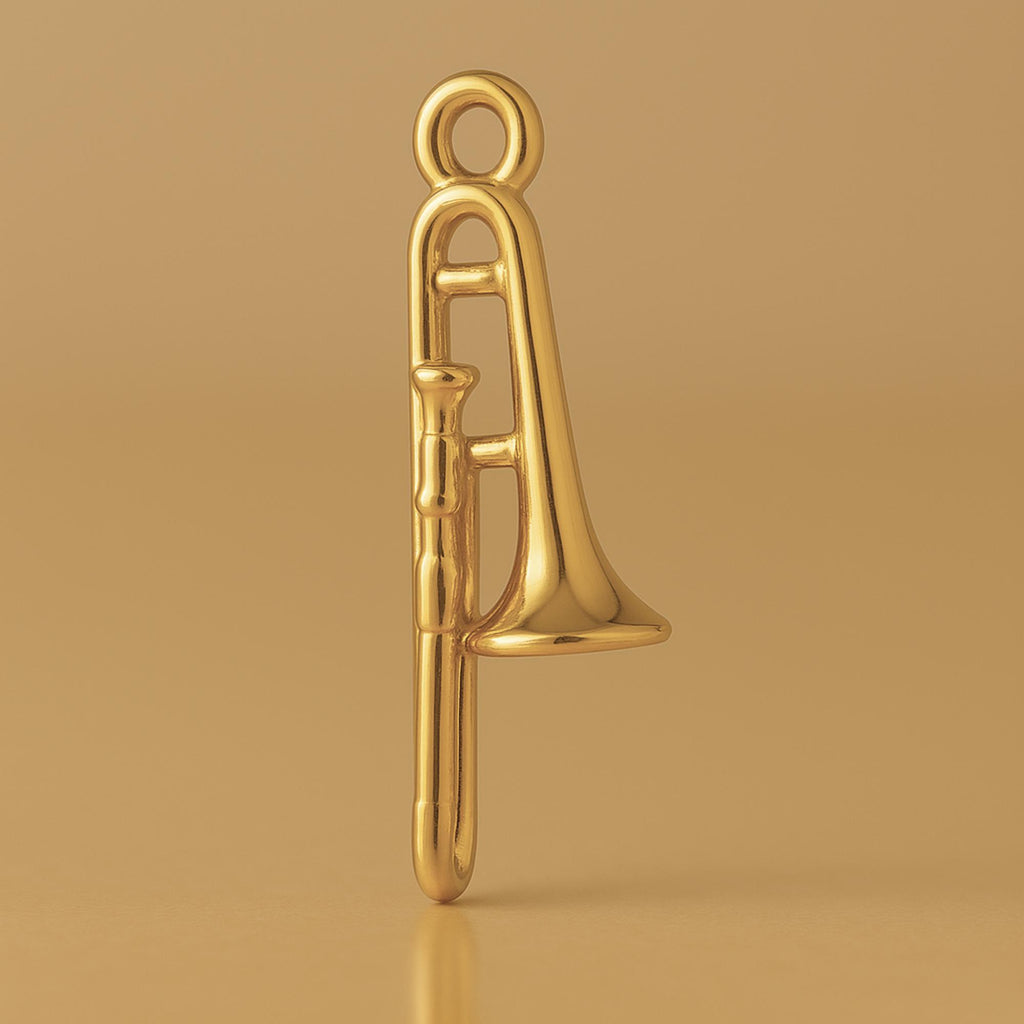 9ct Yellow Gold - Tenor Trombone Charm