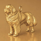 18ct Yellow Gold - Newfoundland Dog Charm