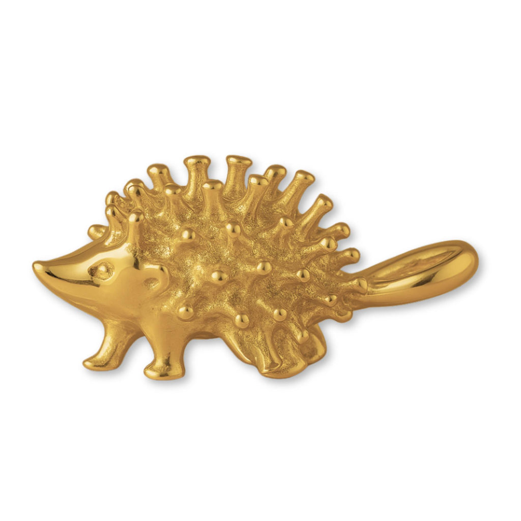 18ct Yellow Gold - Wild Porcupine Charm