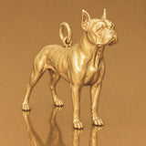 9ct Yellow Gold - Boston Terrier Dog Charm