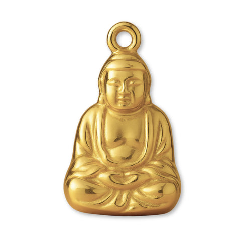 18ct Yellow Gold - Meditating Buddha Charm