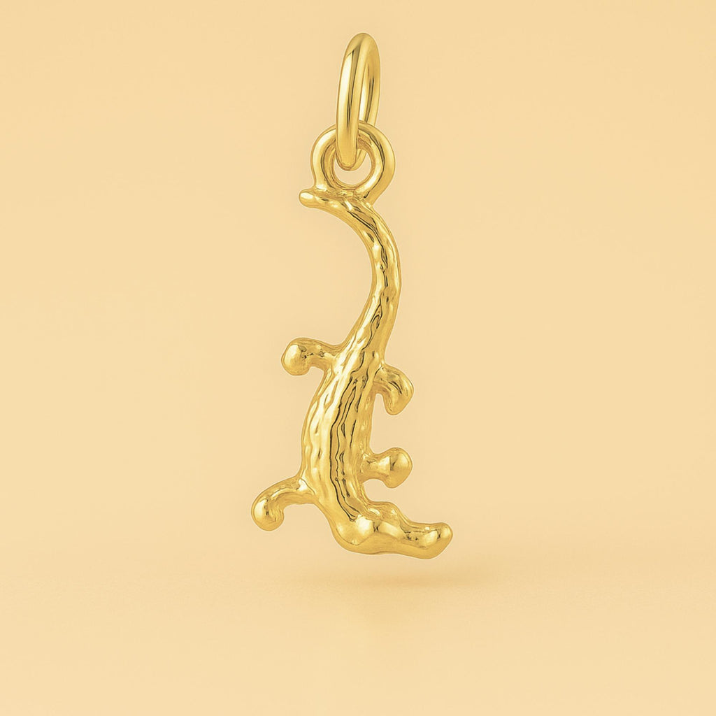 18ct Yellow Gold - Saltwater Crocodile Charm