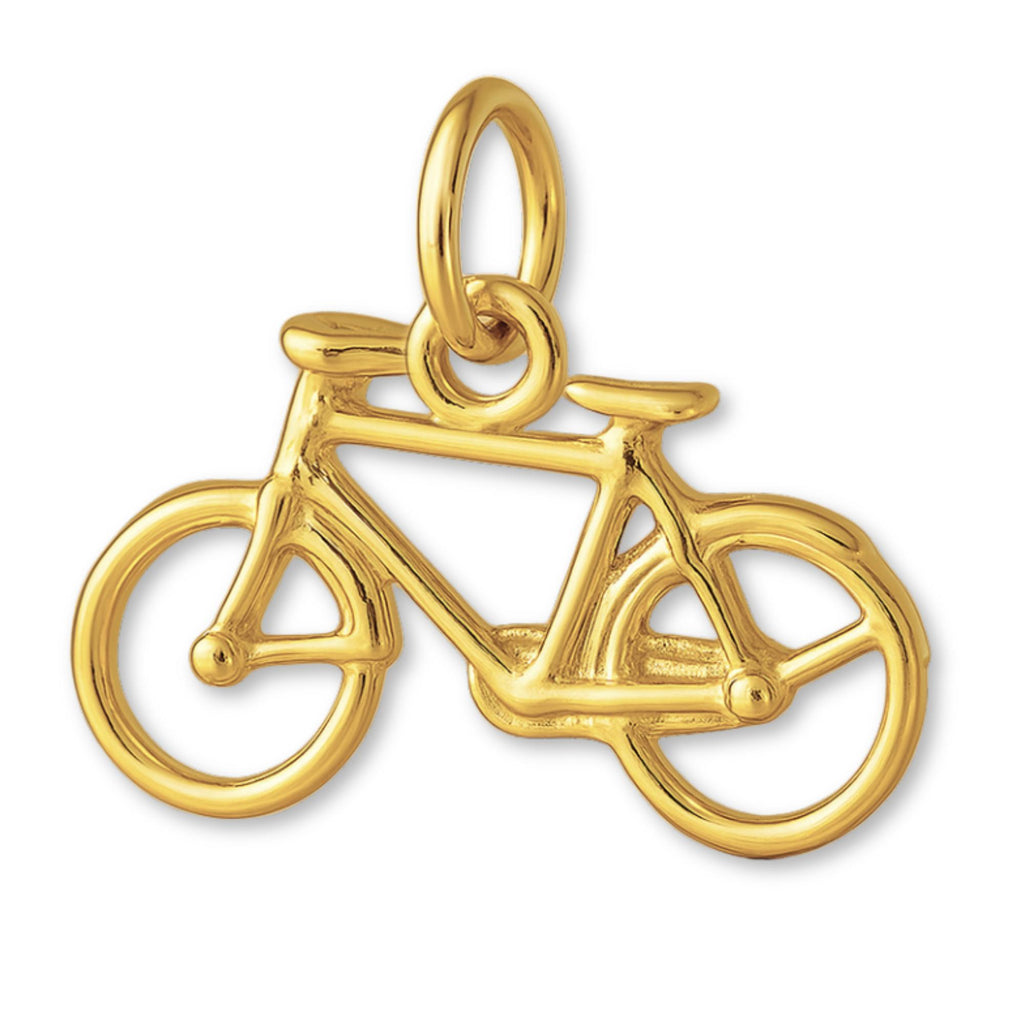 18ct Yellow Gold - Classic Bicycle Charm