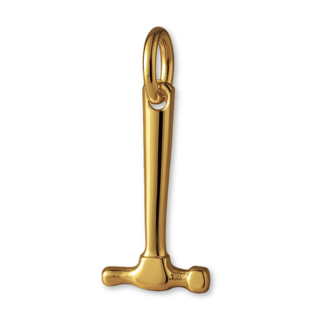 18ct Yellow Gold - Tradesman's Hammer Charm