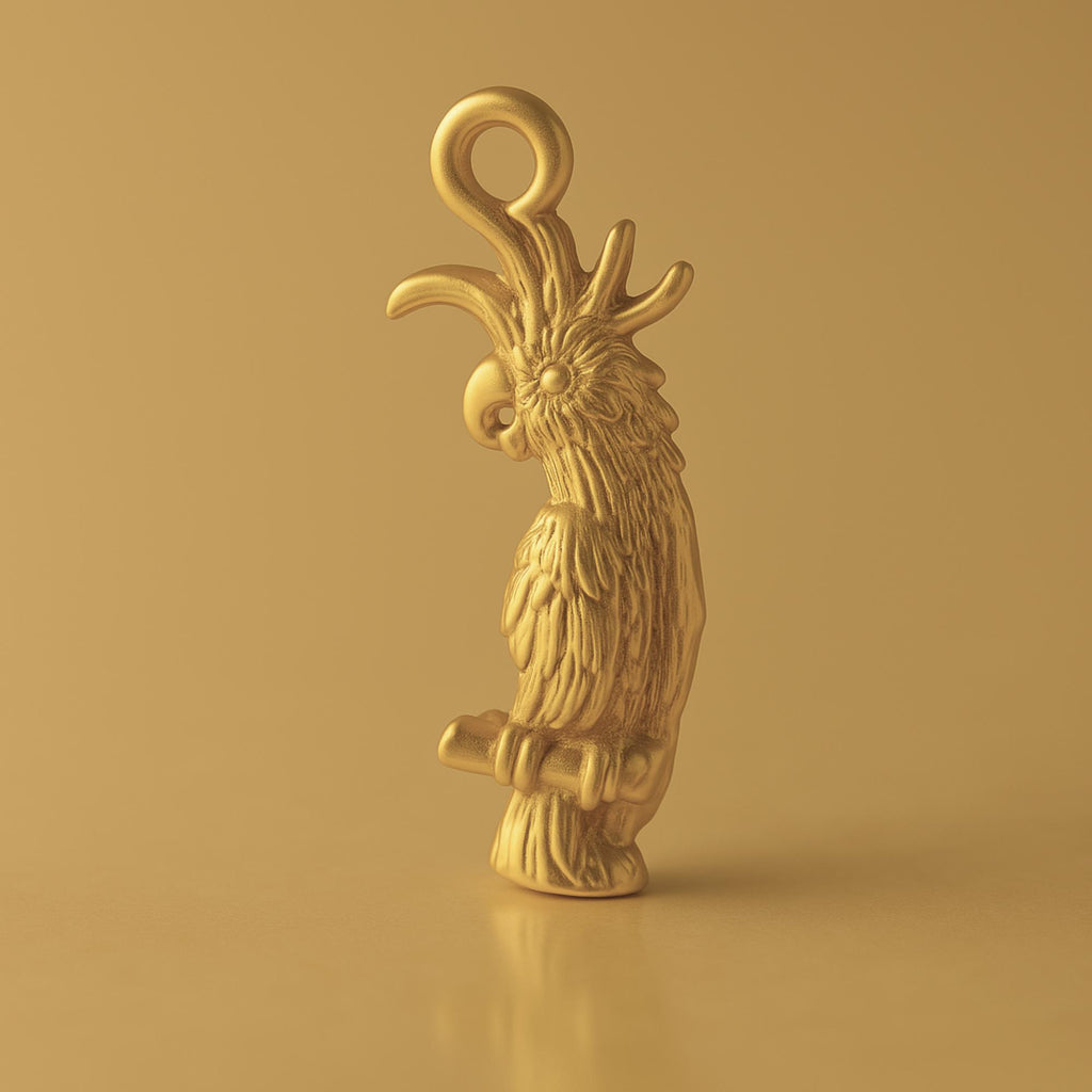 18ct Yellow Gold - Australian Cockatoo Charm