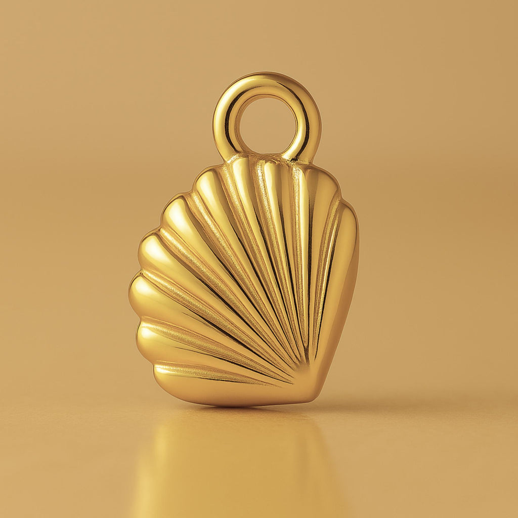 9ct Yellow Gold - Lagoon Cockle Shell Charm