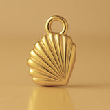 9ct Yellow Gold - Lagoon Cockle Shell Charm