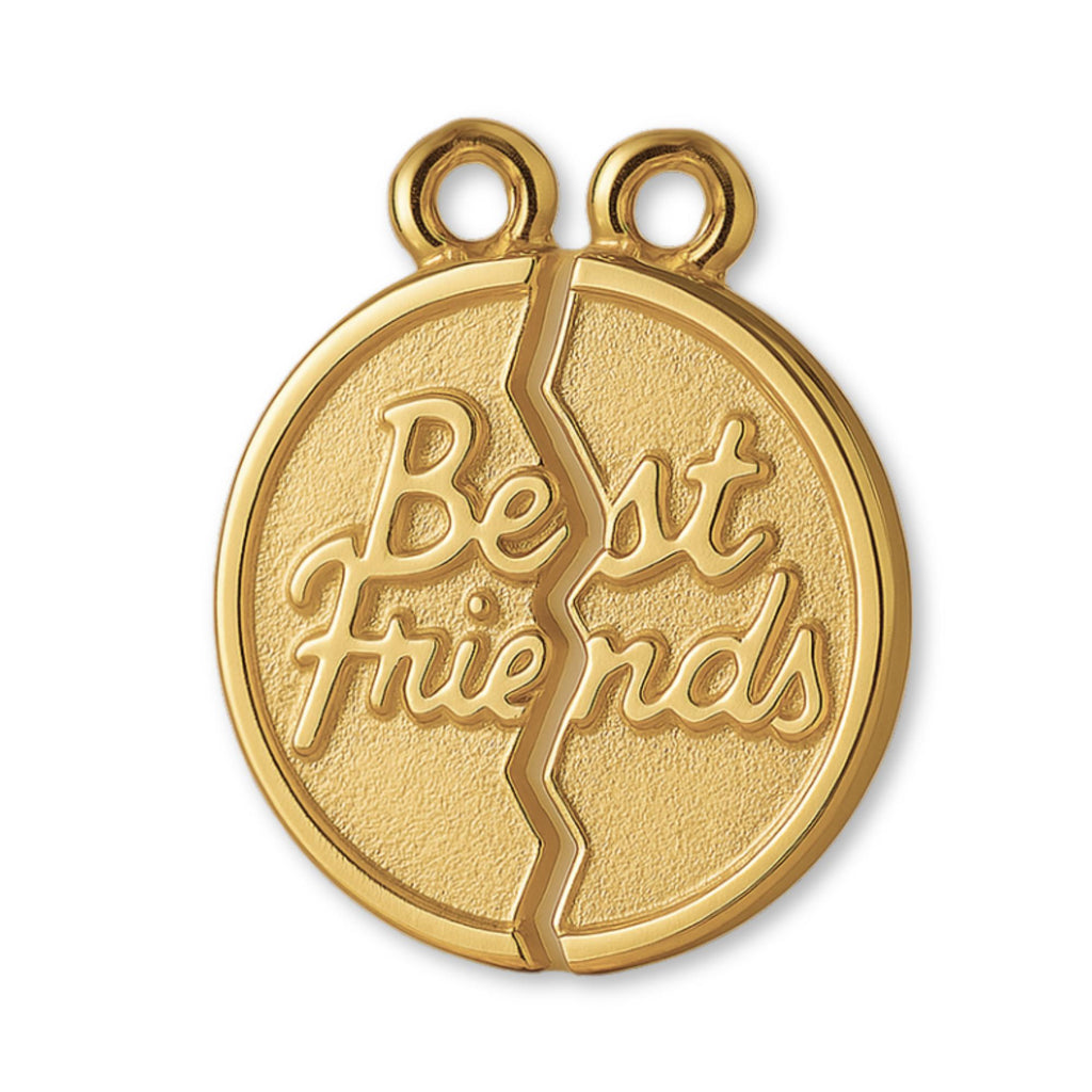 18ct Yellow Gold - Classic Best Friends Amulet Charm