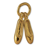 18ct Yellow Gold - Traditional Ballet Slippers Charm