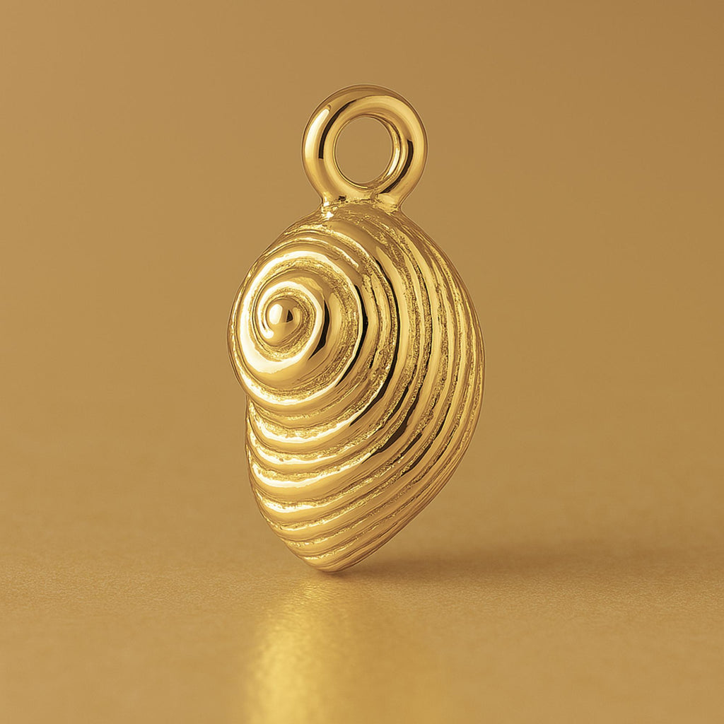 9ct Yellow Gold - Nautilus Shell Charm