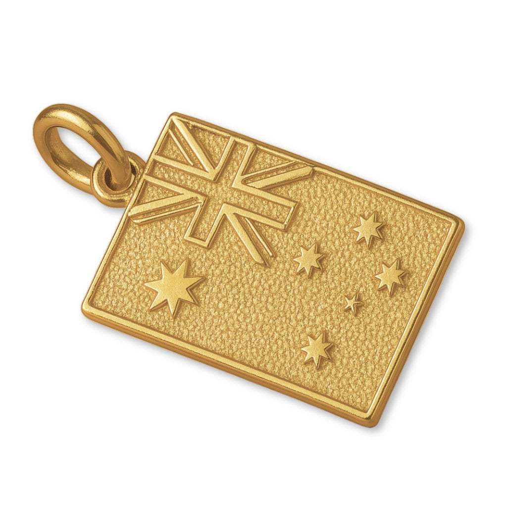 9ct Yellow Gold - Australian Flag Charm