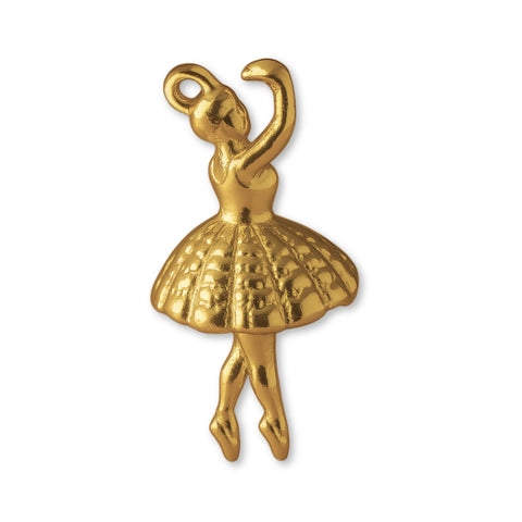 18ct Yellow Gold - Vintage Ballerina Charm