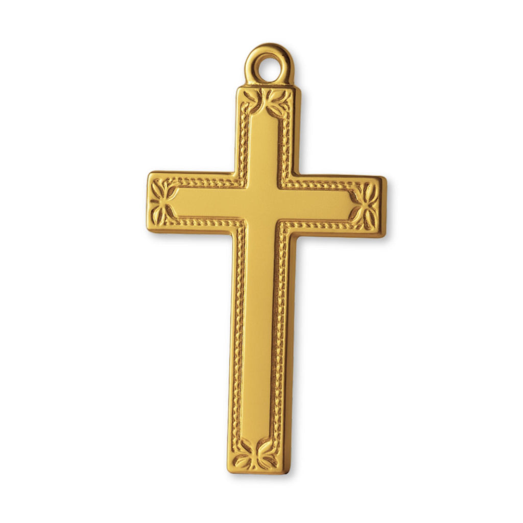 18ct Yellow Gold - Artisan Crucifix Charm