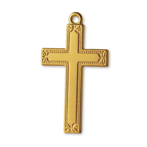 18ct Yellow Gold - Artisan Crucifix Charm