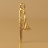 18ct Yellow Gold - Tenor Trombone Charm