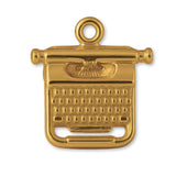 18ct Yellow Gold - Classic Typewriter Charm