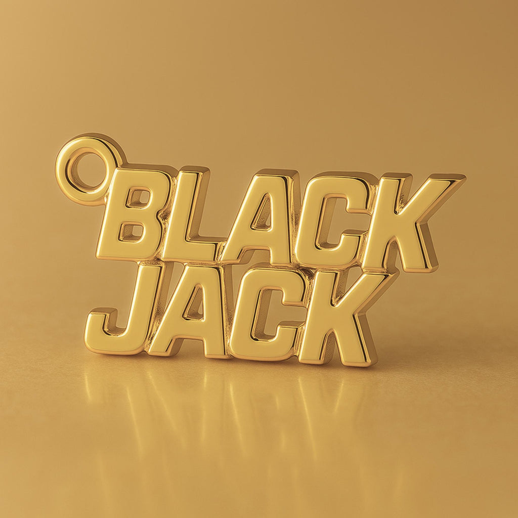 18ct Yellow Gold - BLACK JACK Charm