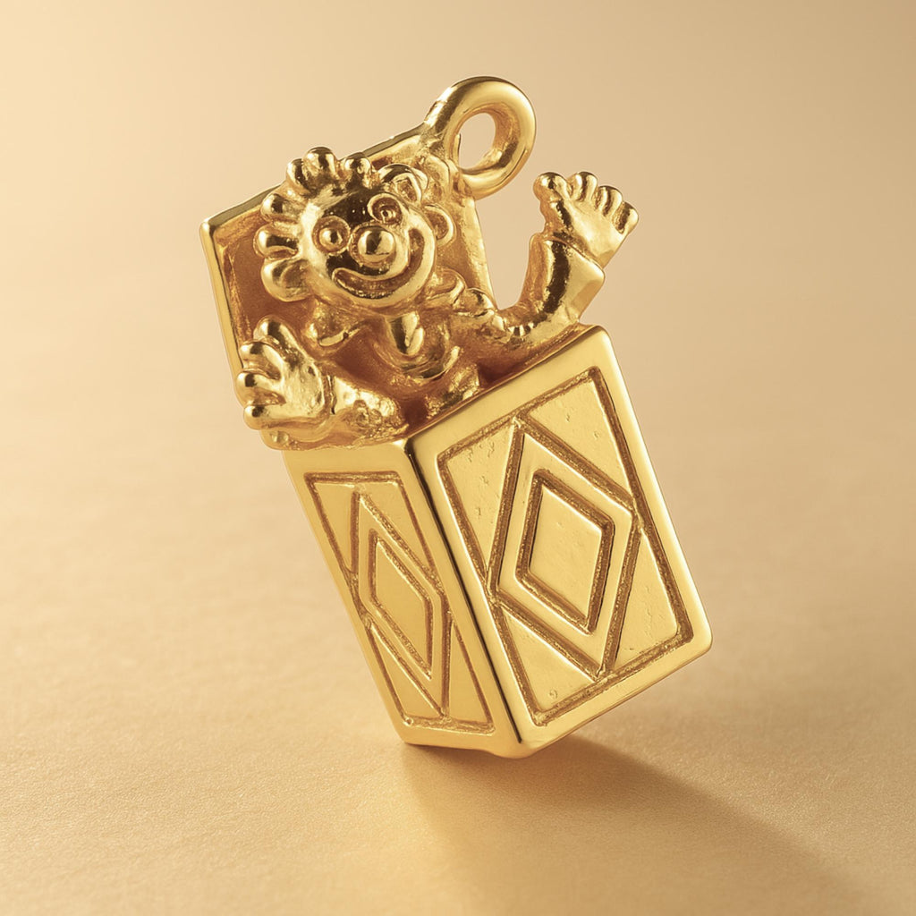 18ct Yellow Gold - Jack in the Box Charm