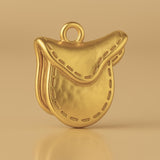 18ct Yellow Gold - Horse Saddle Charm