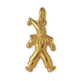 9ct Yellow Gold - Ruffled Collar Clown Charm