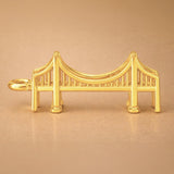 18ct Yellow Gold - Goldengate Bridge Charm