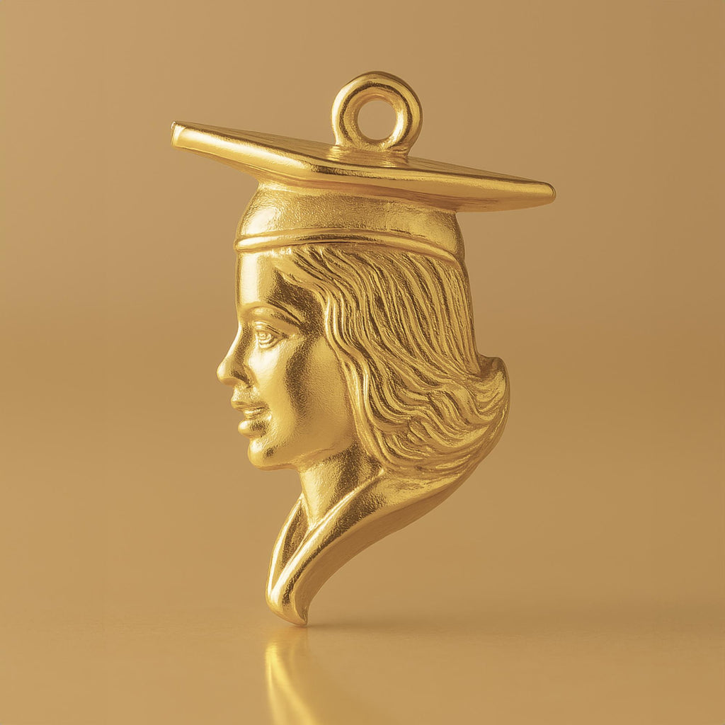 9ct Yellow Gold - College Graduate Charm