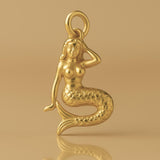 18ct Yellow Gold - Ceasg Mermaid Charm