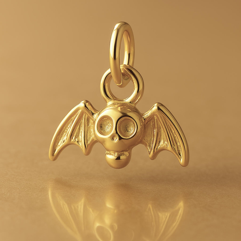 9ct Yellow Gold - Halloween Bat Charm
