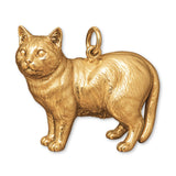18ct Yellow Gold - Manx Cat Charm