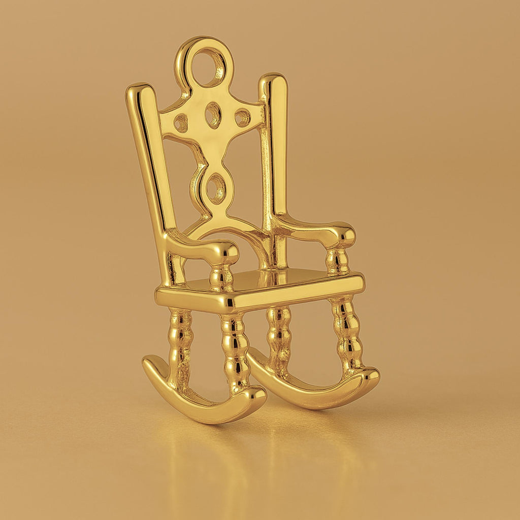 9ct Yellow Gold - Classic Rocking Chair Charm