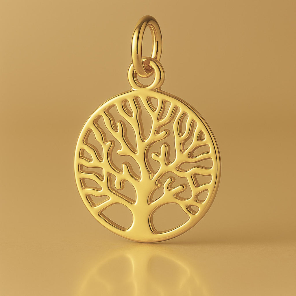 9ct Yellow Gold - Openwork Tree of Life Charm