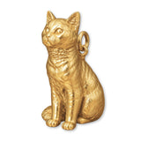 18ct Yellow Gold - European Shorthair Cat Charm