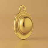 18ct Yellow Gold - Bowler Hat Charm