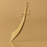 14ct Gold Plated - Arabian Scimitar Charm
