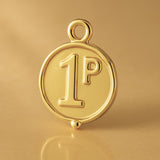 9ct Yellow Gold - 1st Place Medal Charm