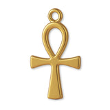 9ct Yellow Gold - Slim Egyptian Ankh Charm