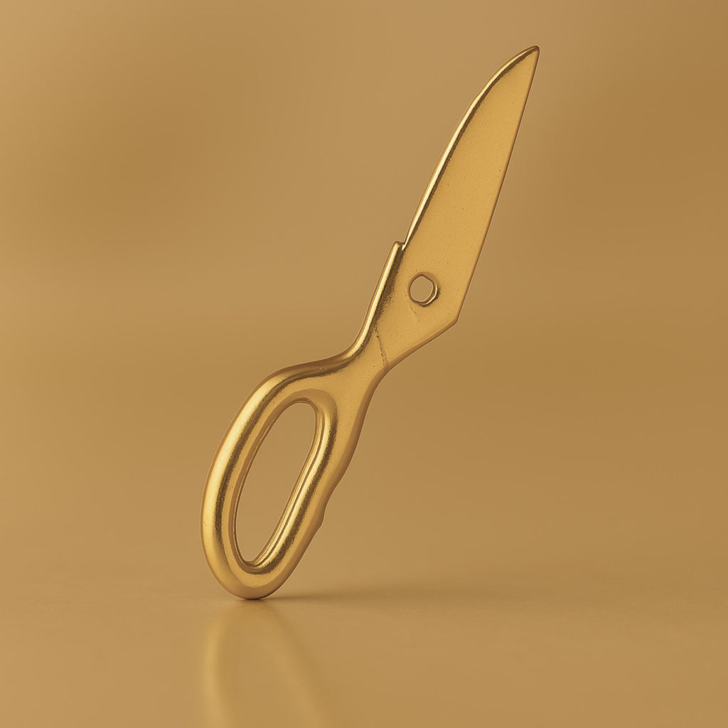 18ct Yellow Gold - Scissor Half Charm