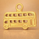 9ct Yellow Gold - Double Decker Bus Charm