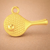 18ct Yellow Gold - Table Tennis Paddle Charm