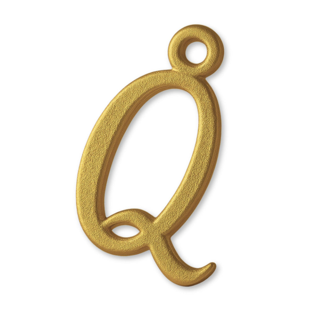 9ct Yellow Gold - Cursive Letter Charm